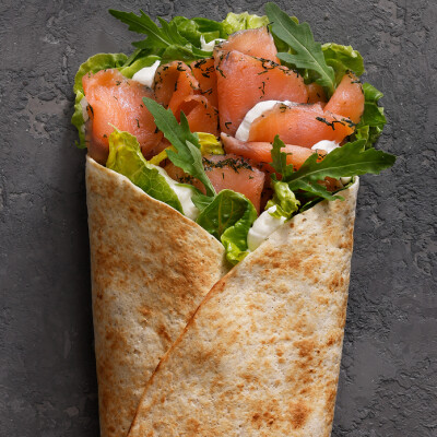 Lososová wrap