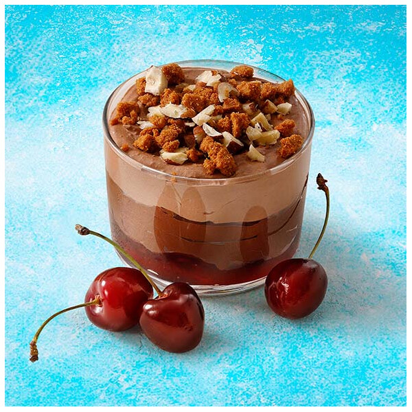 Čokoládový mousse s čerešňami