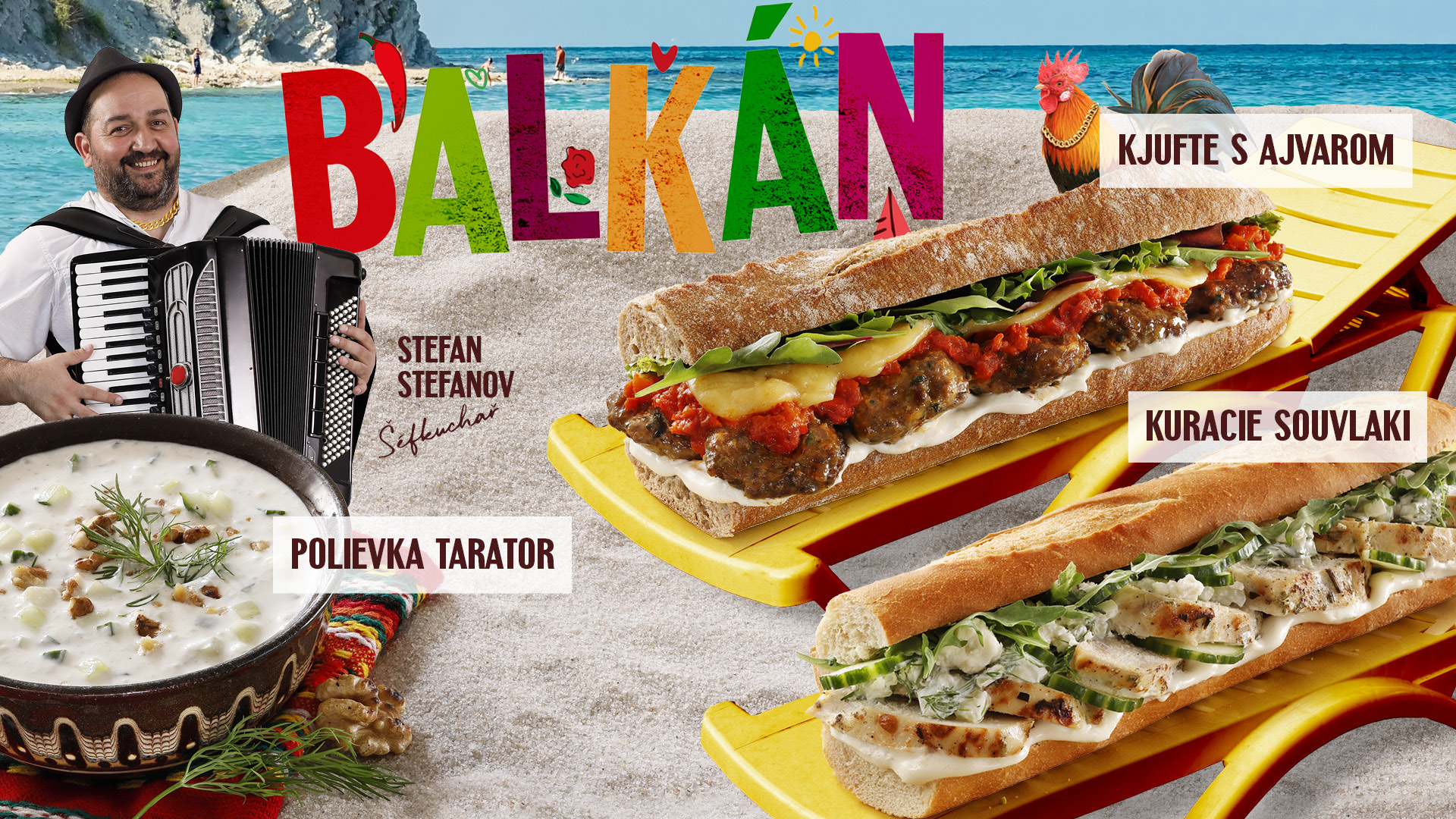 Balkánské Chef menu