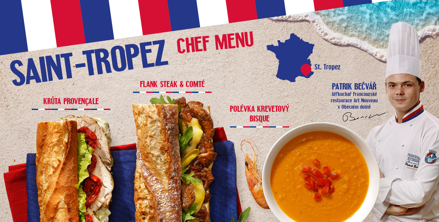 Saint-Tropez Chef Menu